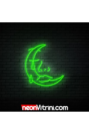 Ağlayan Ay - NEON LED Tabela