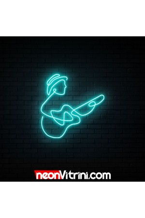 Gitarist - NEON LED Tabela