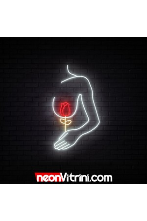 Göğüste Gül - NEON LED Tabela