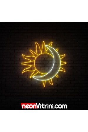 Güneş ve Ay - NEON LED Tabela