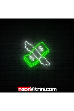 Kanatlı Dolarlar - Neon LED Tabela