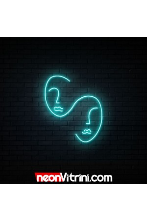 Yüzler - NEON LED Tabela